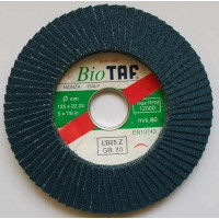 Disc lamelar 125x22,2 mm Gr80 pentru inox TAF-Italia Disc lamelar 125x22,2 mm Gr80 pentru inox TAF-Italia