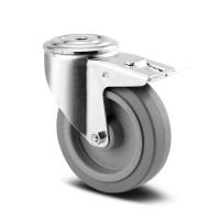 Roata pivotanta din poliamida cu frana 125 mm - 150 kg TENTE 3477UFR125P30-13 Gri