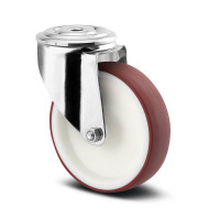 Roata pivotanta poliamida 80 mm - 150 kg TENTE 8470UAD080P30-11 red