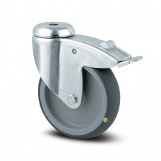 Roata pivotanta din polipropilena, cu frana 100 mm - 80 kg TENTE 2477YGO100P30-11 Roata pivotanta din polipropilena, cu frana 100 mm - 80 kg TENTE 2477YGO100P30-11