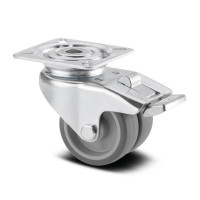 Roata pivotanta Agila twin cu frana 50 mm - 75 kg TENTE 2975PJO050P40