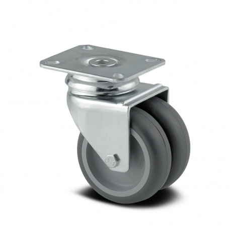 Roata pivotanta Agila twin 75 mm - 100 kg TENTE 2970PJO075P50 [1]