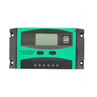 Regulator tensiune pentru panou solar 20A 12V/24V 2x port USB BK92910 Breckner