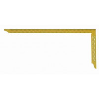 Echer dulgherie galben 800x320 mm cu perforatii si scala tip A Art. Y082 Hedu