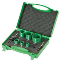 Set carote BiMetal pentru instalatori 752171 Hikoki, dimensiuni 19, 22, 29, 38, 44, 57 mm