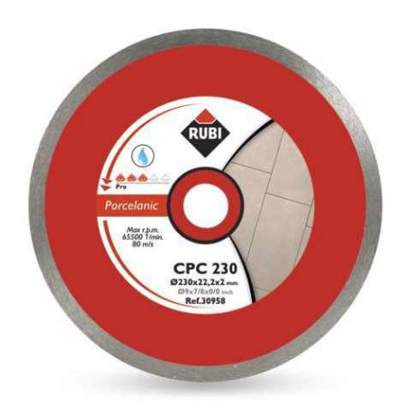 Disc diamantat RUBI CPC 200x25,4 mm pentru portelan [1]