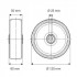 Roata din aluminiu 125 mm - 300 kg TENTE IEP125x50-Ø25 [2]