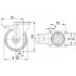 Roata pivotanta din poliamida cu frana 160 mm - 350 kg TENTE 3477UOO160P63 [2]