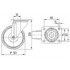 Roata pivotanta din aluminiu 160 mm - 350 kg TENTE 3470ITP160P63 [2]