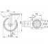 Roata pivotanta din poliamida cu frana 200 mm - 350 kg TENTE 3477UOO200P63 [2]