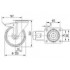Roata pivotanta cu frana din aluminiu 200  mm - 350 kg TENTE 3477IEP200P63 [2]