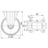 Roata fixa din poliamida 200 mm - 350 kg TENTE 3478UOO200P63 [2]