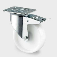 Roata pivotanta din poliamida , cu frana 100 mm - 200 kg TENTE 3477UOO100P62