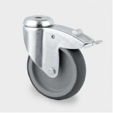 Roata pivotanta din polipropilena, cu frana 125 mm - 100 kg TENTE 2477PJO125P30-11