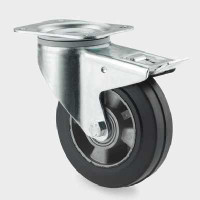 Roata pivotanta cu frana din aluminiu 160 mm - 350 kg TENTE 3477IEP160P63