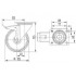 Roata pivotanta din poliamida cu frana 125 mm - 275 kg TENTE 3477UOO125P62 [2]