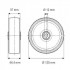 Roata din otel  125 mm - 100 kg TENTE DIR125x37-Ø12 [2]
