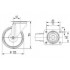 Roata pivotanta din poliamida 125 mm - 275 kg TENTE 3470UOO125P62 [2]