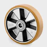 Roata din aluminiu 125 mm - 500 kg TENTE ITP125x50-Ø20 flat