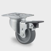 Roata pivotanta poliuretan cu frana 50 mm - 40 kg TENTE  2475PJI050P40