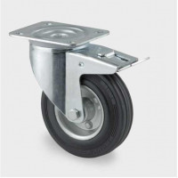 Roata pivotanta din otel cu frana 125 mm - 100 kg TENTE 3477DVR125P62