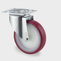 Roata pivotanta din poliamida 160 mm - 350 kg TENTE 3470UAR160P63 red