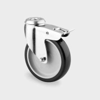 Roata pivotanta poliuretan cu frana 75 mm - 60 kg TENTE 1477PAO075P30