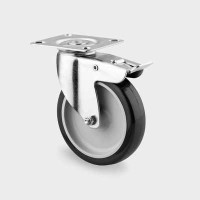Roata pivotanta poliuretan cu frana 75 mm - 60 kg TENTE 1477PAO075P40