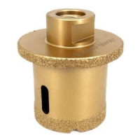 Carota Diamantata pentru ventil scurgeri in gresie portelanata, piatra, compozit, - diam. 45mm, 60mm 90° - Premium - DXDY.GOLDrill.45-6090deg