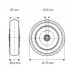 Roata poliuretan 75 mm - 75 kg TENTE PJP075x25-Ø6 [2]