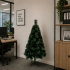 Brad Artificial MANIITSOQ, 150 cm, 130 varfuri, Suport Metalic, Verde [2]