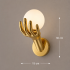 Aplica LED Decorativa MANO, 15x30cm, 1xE27, Sticla si Resina, Auriu [4]