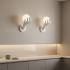 Aplica LED Decorativa MANO, 15x30cm, 1xE27, Sticla si Resina, Alb [2]
