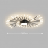 Lustra LED KALESA Grande, Lumina Neutra 4000K, 28W, Alb, Metal si Acril [4]