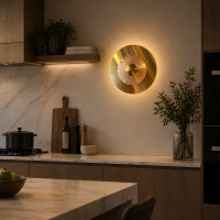 Aplica LED Decorativa DOME Lumina Rece/Neutra/Calda Auriu
