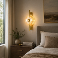 Aplica LED LUMA Decorativa Lumina Rece/Neutra/Calda Auriu