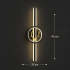 Aplica LED Decorativa CERBOS, 42W, 60cm, Lumina Calda / Neutra/ Rece, Negru, Metal si Acril [4]