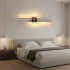 Aplica LED Decorativa FENG, 19W, 60cm, Lumina Calda / Neutra/ Rece, Negru, Metal si Acril [2]