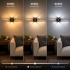 Aplica LED Decorativa FENG, 19W, 60cm, Lumina Calda / Neutra/ Rece, Negru, Metal si Acril [4]