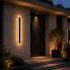 Aplica LED de Exterior Mack, Lungime 30cm, 4W, IP65, Metal, Liniar, Negru [3]