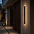 Aplica LED de Exterior Mack, Lungime 30cm, 4W, IP65, Metal, Liniar, Negru [4]