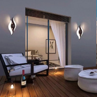 Aplica LED AX215, Exterior / Interior, 2 Surse, 12W, Negru, 3000K Aplica LED AX215, Exterior / Interior, 2 Surse, 12W, Negru, 3000K