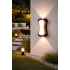 Aplica LED AX216 de Exterior si Interior, 2 Surse x 10W, Metalic, Negru, 3000K [4]