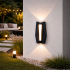 Aplica LED AX218 de Exterior si Interior, 2 Surse x 8W, Metalic, Negru, 3000K [3]
