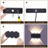 Aplica LED Exterior AX231, 12W, 6 Surse de lumina, Lumina Calda, Negru [3]