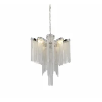 Candelabru Aurora, 4xE14, Diametru 43 cm, Inaltime 68 cm, Crom Lucios, Metal