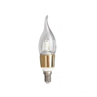 Bec LED E14 Lumanare, 9W, Lumina Calda, 3000K, Auriu