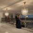 Candelabru Cristal VELVET Petito, 3xE14, D30 cm, Auriu, Inaltime Reglabila, Metal si Cristal [4]