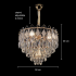 Candelabru Cristal VELVET Eleganza, 9xE14, D50 cm, Auriu, Inaltime Reglabila, Metal si Cristal [4]