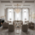 Candelabru Cristal VELVET Eleganza, 12xE14, D60 cm, Auriu, Inaltime Reglabila, Metal si Cristall [2]